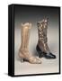 Close Up of Women's Boots in Use in 1800s-null-Framed Stretched Canvas