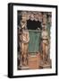 Close-Up of Wooden Statues in a Cathedral-null-Framed Giclee Print