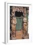 Close-Up of Wooden Statues in a Cathedral-null-Framed Giclee Print