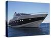 Close up of Yacht Moored in Sea against Clear Blue Sky-Nosnibor137-Stretched Canvas