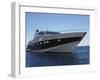 Close up of Yacht Moored in Sea against Clear Blue Sky-Nosnibor137-Framed Photographic Print