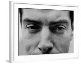 Close Up of "Yankee Clipper" Joe DiMaggio's Eyes and Nose-Ralph Morse-Framed Premium Photographic Print