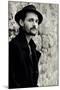 Close Up of Young Male Figure Wearing Black Jacket and Hat with Beard-Torsten Richter-Mounted Photographic Print