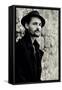 Close Up of Young Male Figure Wearing Black Jacket and Hat with Beard-Torsten Richter-Framed Stretched Canvas