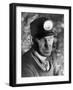 Close Up of Young Mining Foreman of English Descent in Tunnel of the Powderly Anthracite Coal Mine-Margaret Bourke-White-Framed Photographic Print