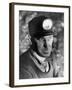 Close Up of Young Mining Foreman of English Descent in Tunnel of the Powderly Anthracite Coal Mine-Margaret Bourke-White-Framed Photographic Print