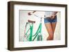Close-Up of Young Woman with Bicycle-pressmaster-Framed Photographic Print