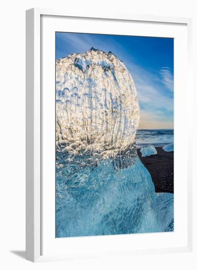 Close Up on Ice. Ice Formations Come from the Jokulsarlon Glacial Lagoon-null-Framed Photographic Print