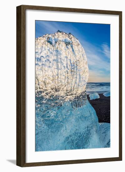 Close Up on Ice. Ice Formations Come from the Jokulsarlon Glacial Lagoon-null-Framed Photographic Print