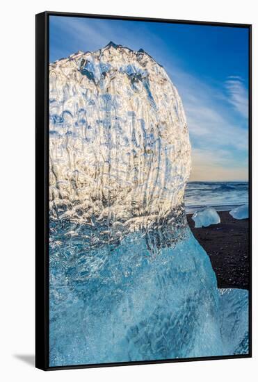 Close Up on Ice. Ice Formations Come from the Jokulsarlon Glacial Lagoon-null-Framed Stretched Canvas