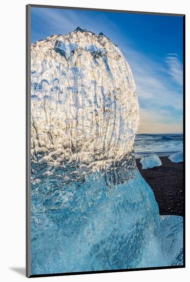 Close Up on Ice. Ice Formations Come from the Jokulsarlon Glacial Lagoon-null-Mounted Photographic Print