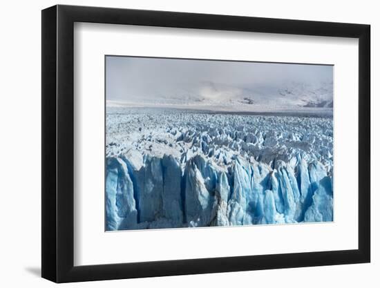 Close up on the ice of Perito Moreno glacier, Los Glaciares National Park, Santa Cruz, Argentina-francesco vaninetti-Framed Photographic Print