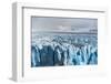 Close up on the ice of Perito Moreno glacier, Los Glaciares National Park, Santa Cruz, Argentina-francesco vaninetti-Framed Photographic Print