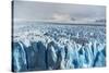 Close up on the ice of Perito Moreno glacier, Los Glaciares National Park, Santa Cruz, Argentina-francesco vaninetti-Stretched Canvas