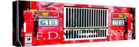 Close Up Panoramic, Fire Truck NYC, Manhattan, New York, United States-Philippe Hugonnard-Stretched Canvas