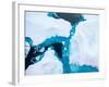 Close up Photo of Beautiful Blue Ice in Arctic Ocean - Nature Background-Mikhail Varentsov-Framed Photographic Print