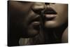 Close up Portrait of a Loving Couple-conrado-Stretched Canvas