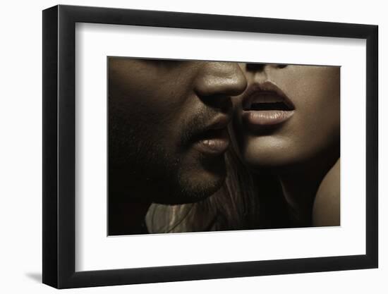 Close up Portrait of a Loving Couple-conrado-Framed Photographic Print