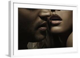 Close up Portrait of a Loving Couple-conrado-Framed Photographic Print