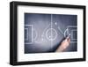 Close up Shot of a Soccer Tactic Board-jokerpro production-Framed Photographic Print