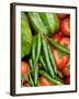 Close Up Shot of Home Grown Greenhouse Harvest of Sweet Peppers, Chilli Peppers and Tomatoes, UK-Gary Smith-Framed Photographic Print