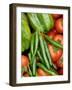 Close Up Shot of Home Grown Greenhouse Harvest of Sweet Peppers, Chilli Peppers and Tomatoes, UK-Gary Smith-Framed Photographic Print