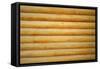 Close up Shot of Parallel Wooden Logs Background-TEA-Framed Stretched Canvas