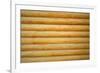 Close up Shot of Parallel Wooden Logs Background-TEA-Framed Photographic Print