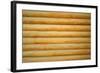 Close up Shot of Parallel Wooden Logs Background-TEA-Framed Photographic Print