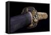 Close-Up View of 19th Century Samurai Sword-null-Framed Stretched Canvas