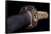 Close-Up View of 19th Century Samurai Sword-null-Framed Stretched Canvas