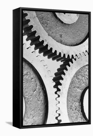 Close up View of Gears-Philip Gendreau-Framed Stretched Canvas