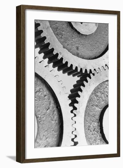 Close up View of Gears-Philip Gendreau-Framed Photographic Print