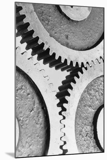 Close up View of Gears-Philip Gendreau-Mounted Photographic Print