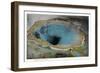 Close-up View of the Morning Glory Spring, Yellowstone National Park, Wyoming-Lantern Press-Framed Art Print