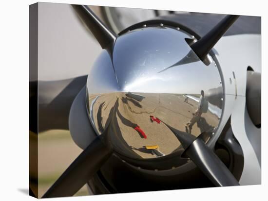 Close-Up View of the Propeller of an Iraqi Air Force T-6 Texan Trainer Aircraft-null-Stretched Canvas