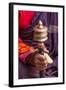 Close Up with a Buddhist and a Hand-Held Prayer Wheel, Bhutan-Gavriel Jecan-Framed Photographic Print