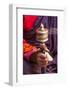 Close Up with a Buddhist and a Hand-Held Prayer Wheel, Bhutan-Gavriel Jecan-Framed Photographic Print