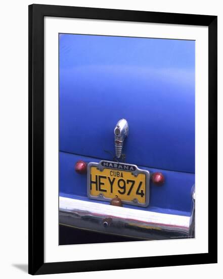 Close-ups of Classic 1950's Autos, Old Havana, Cuba-Bill Bachmann-Framed Photographic Print