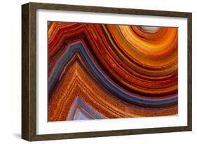 Close Ups of Fortification on Crazy Lace Agate-Darrell Gulin-Framed Photographic Print