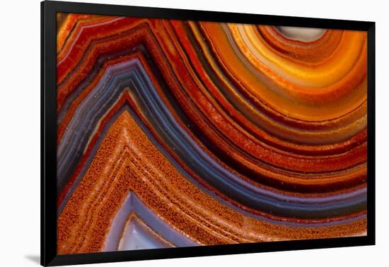 Close Ups of Fortification on Crazy Lace Agate-Darrell Gulin-Framed Photographic Print