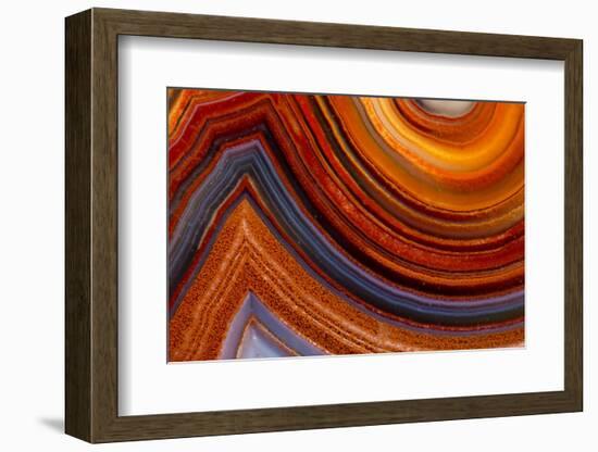 Close Ups of Fortification on Crazy Lace Agate-Darrell Gulin-Framed Photographic Print