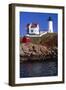 Close View of the Cape Neddick Lighthouse-George Oze-Framed Photographic Print