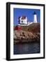 Close View of the Cape Neddick Lighthouse-George Oze-Framed Photographic Print