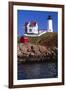 Close View of the Cape Neddick Lighthouse-George Oze-Framed Photographic Print