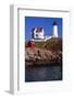 Close View of the Cape Neddick Lighthouse-George Oze-Framed Photographic Print