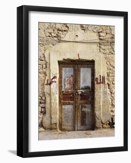 Closed Door of a Building, Syria-null-Framed Photographic Print