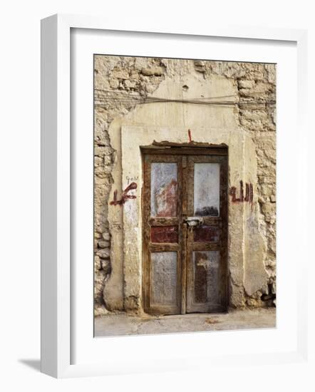 Closed Door of a Building, Syria-null-Framed Photographic Print