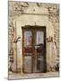 Closed Door of a Building, Syria-null-Mounted Photographic Print