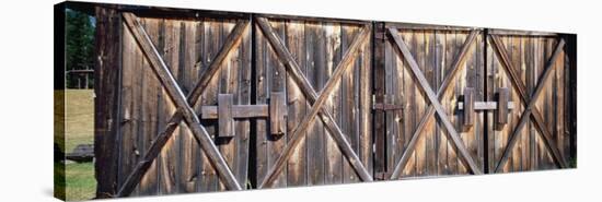 Closed Doors of a Barn, Montana, USA-null-Stretched Canvas